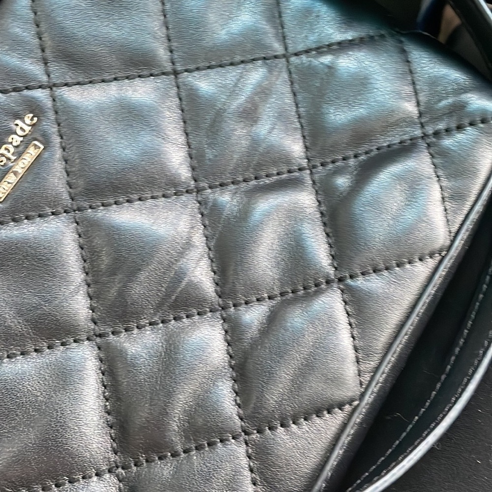 COPY - Black, authentic Crossbody, Kate Spade purse with a chain - Picture 6 of 7